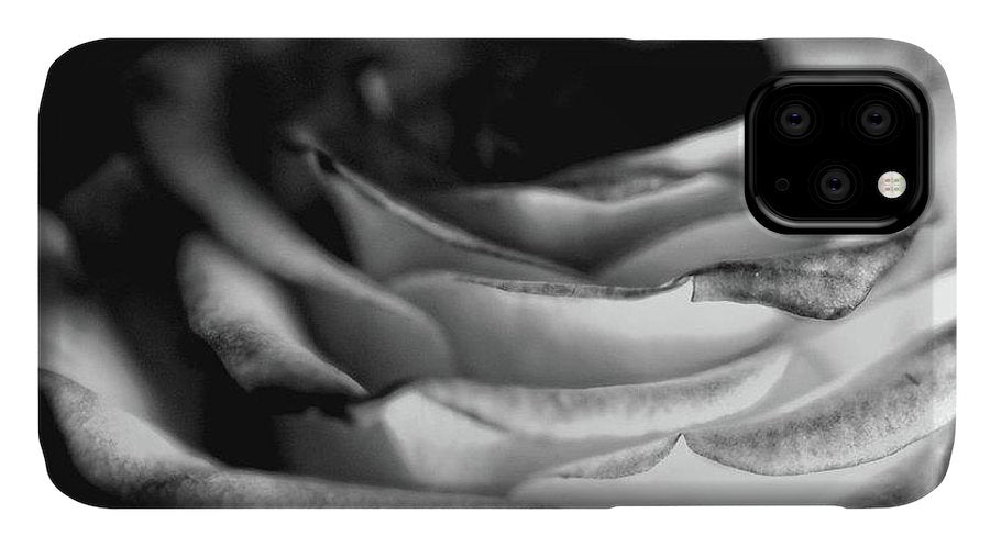 Light Black and White Rose #1 - Phone Case