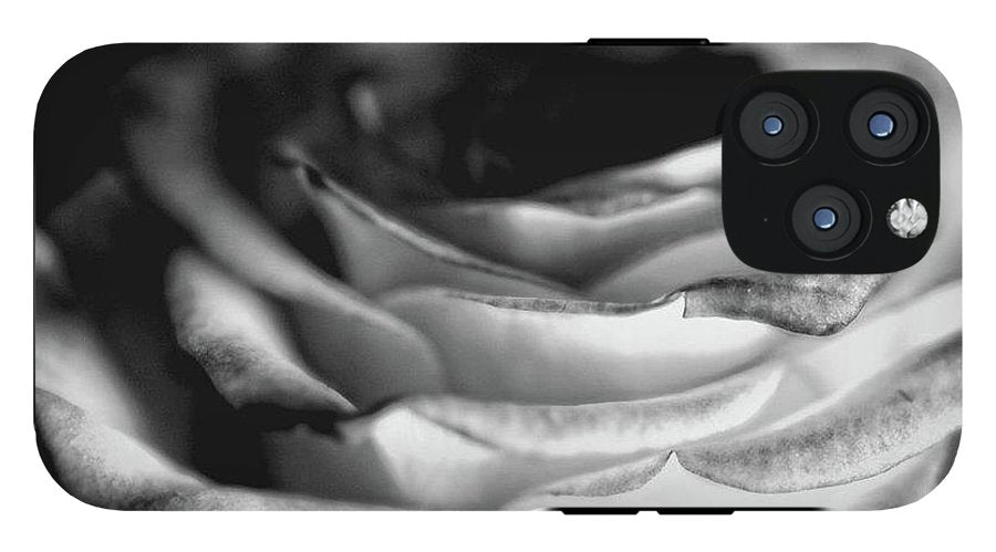 Light Black and White Rose #1 - Phone Case