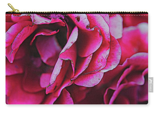 Pink and White Flowers - Carry-All Pouch