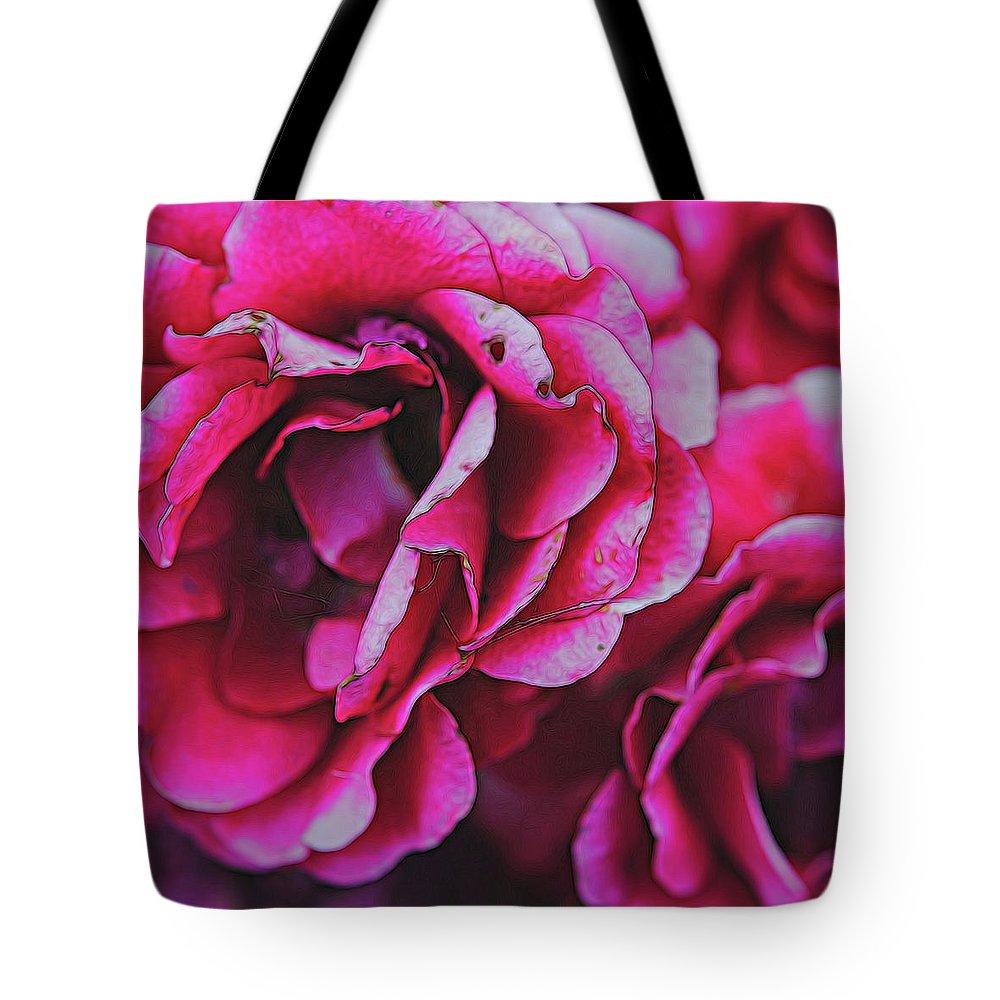 Pink and White Flowers - Tote Bag