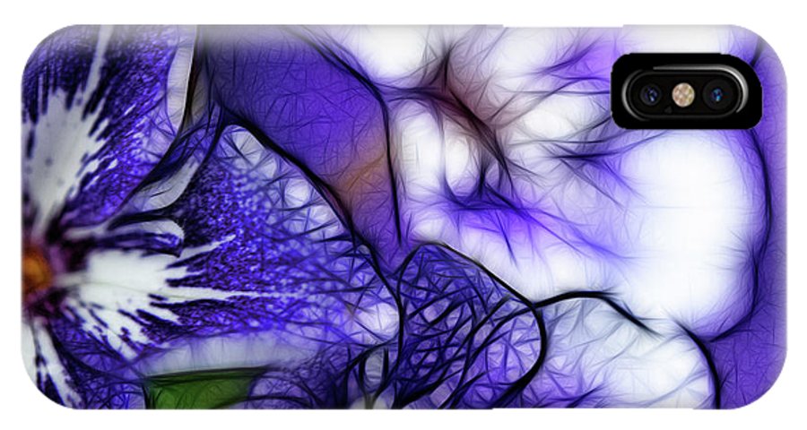 Purple and White Flowers #1 - Phone Case