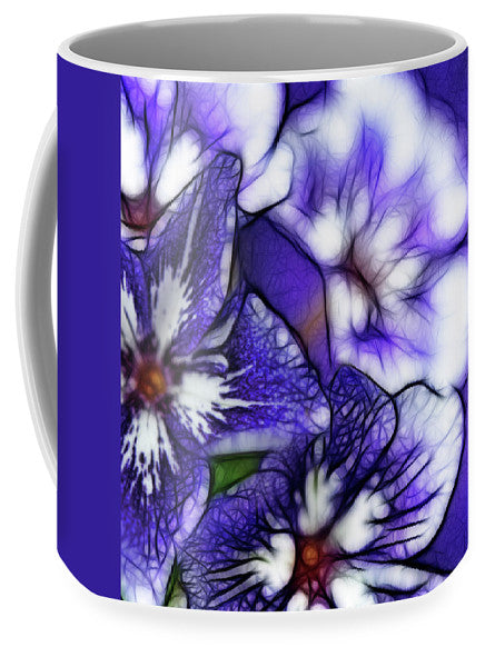 Purple and White Flowers - Mug