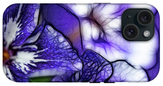 Purple and White Flowers #1 - Phone Case