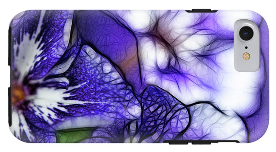 Purple and White Flowers #1 - Phone Case