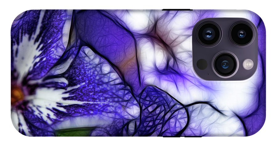 Purple and White Flowers #1 - Phone Case