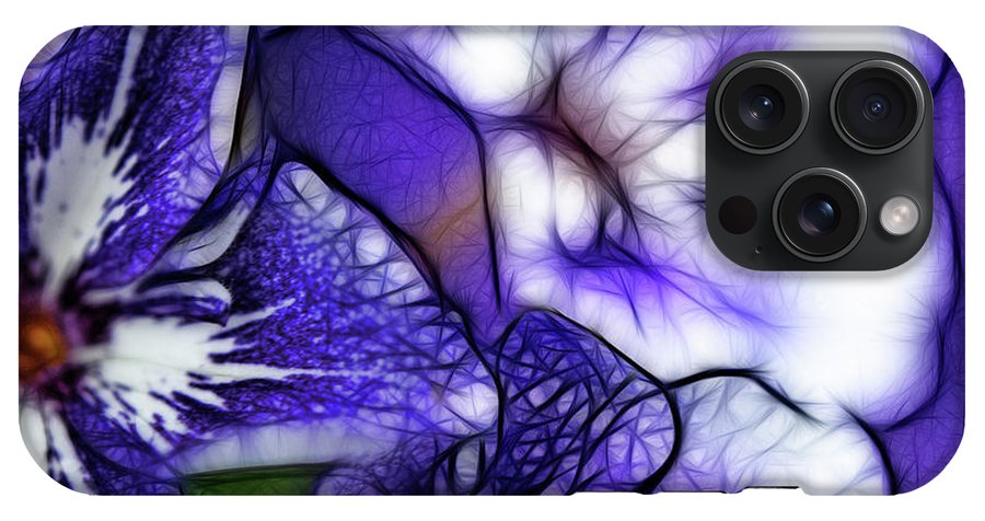 Purple and White Flowers #1 - Phone Case