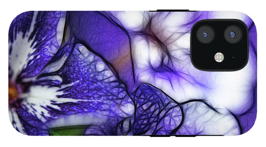 Purple and White Flowers #1 - Phone Case