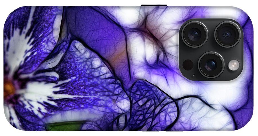 Purple and White Flowers #1 - Phone Case