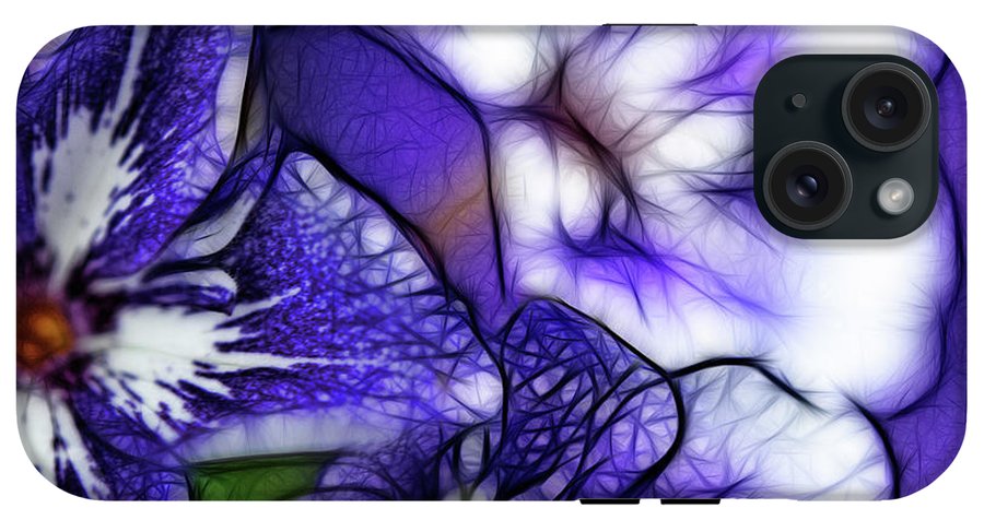 Purple and White Flowers #1 - Phone Case