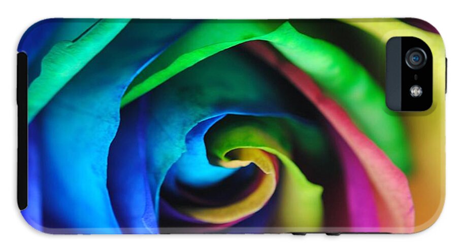 Rainbow Rose 17 #1 - Phone Case