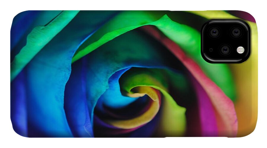 Rainbow Rose 17 #1 - Phone Case