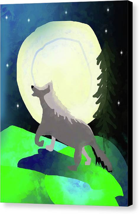 Wolf Moon - Canvas Print
