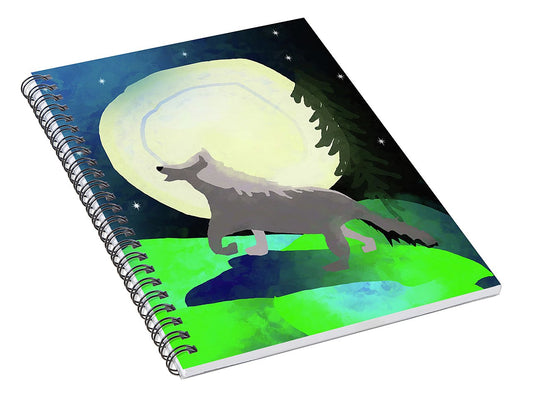 Wolf Moon - Spiral Notebook