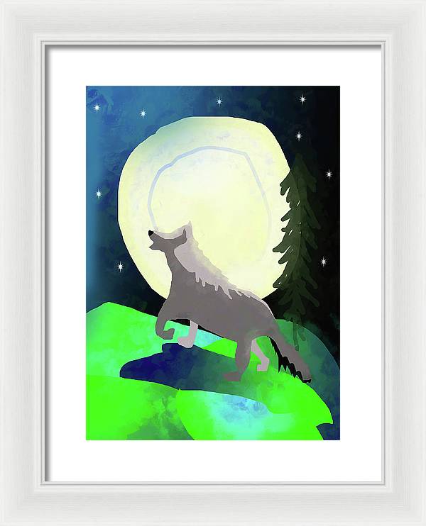 Wolf Moon - Framed Print
