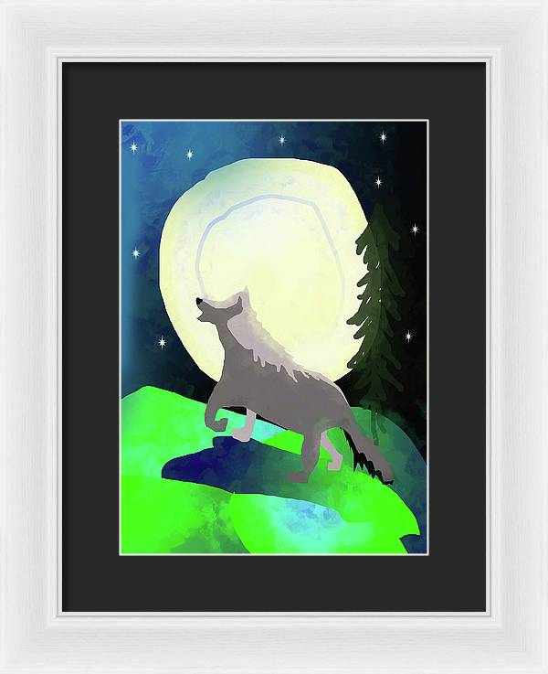 Wolf Moon - Framed Print