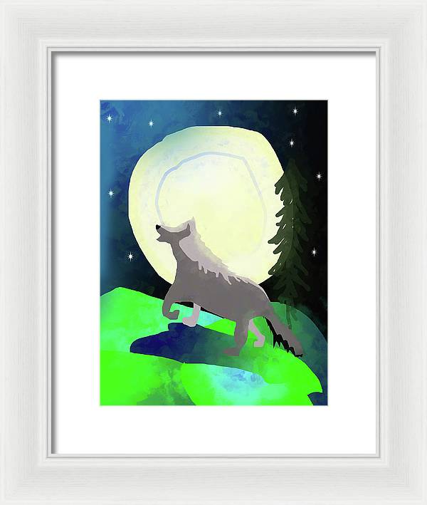Wolf Moon - Framed Print