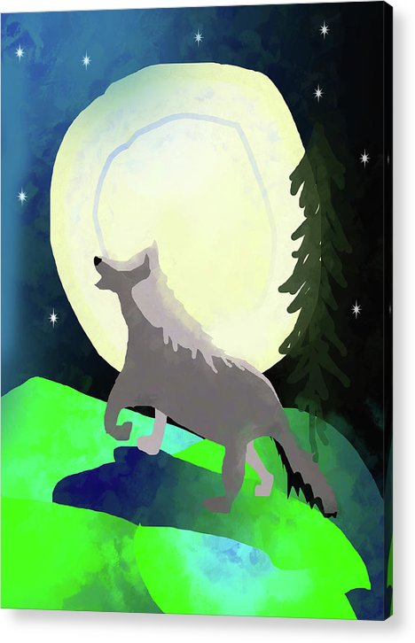 Wolf Moon - Acrylic Print