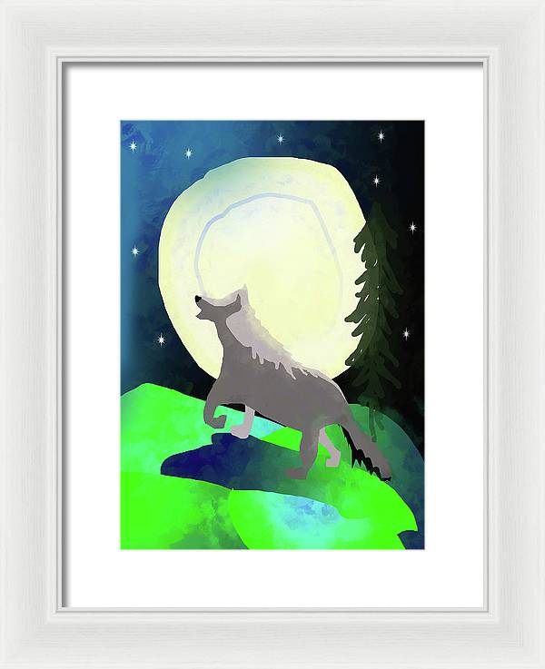 Wolf Moon - Framed Print