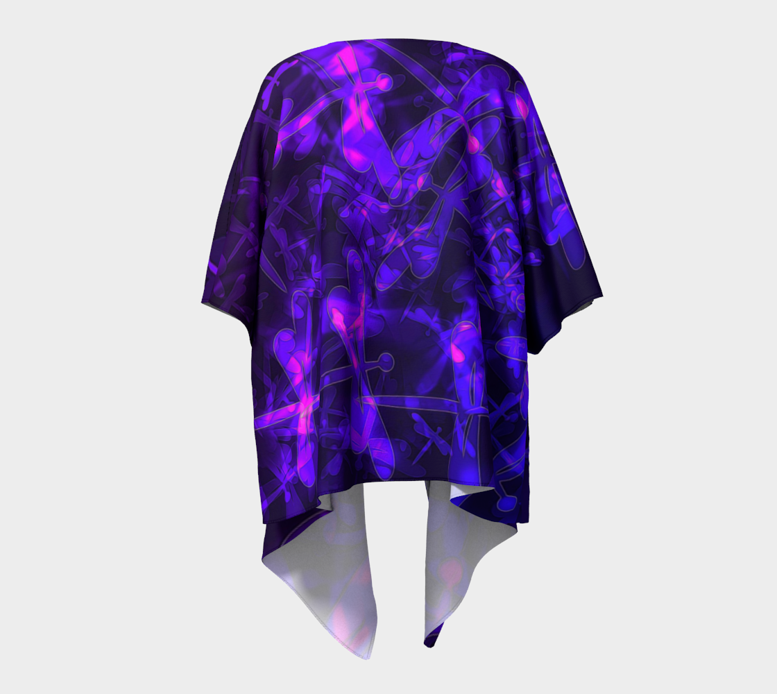 Bokeh Light dragon Flies Draped Kimono