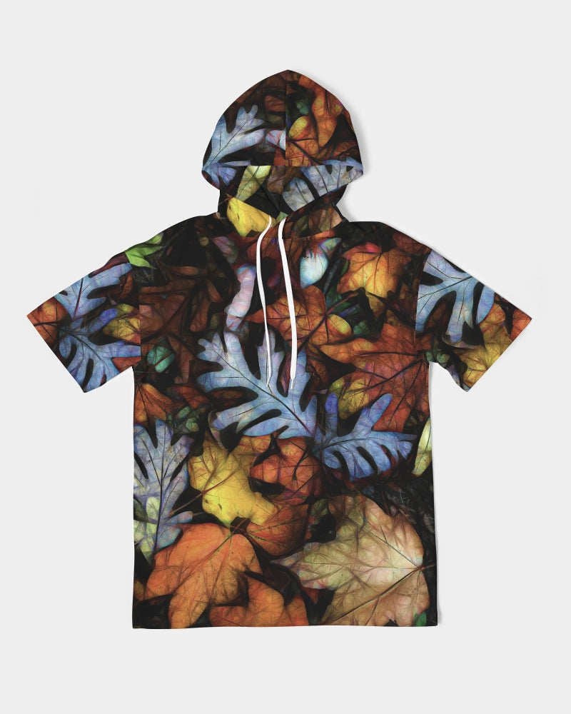 Mid October Leaves Men's Premium Heavyweight Short Sleeve Hoodie