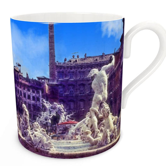 Vintage Travel Italy fountain Bone China Mug