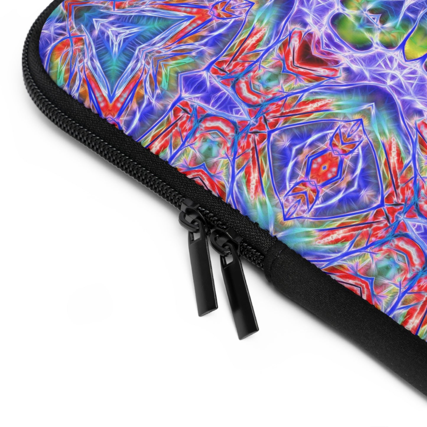 Blue Red Kaleidoscope Laptop Sleeve