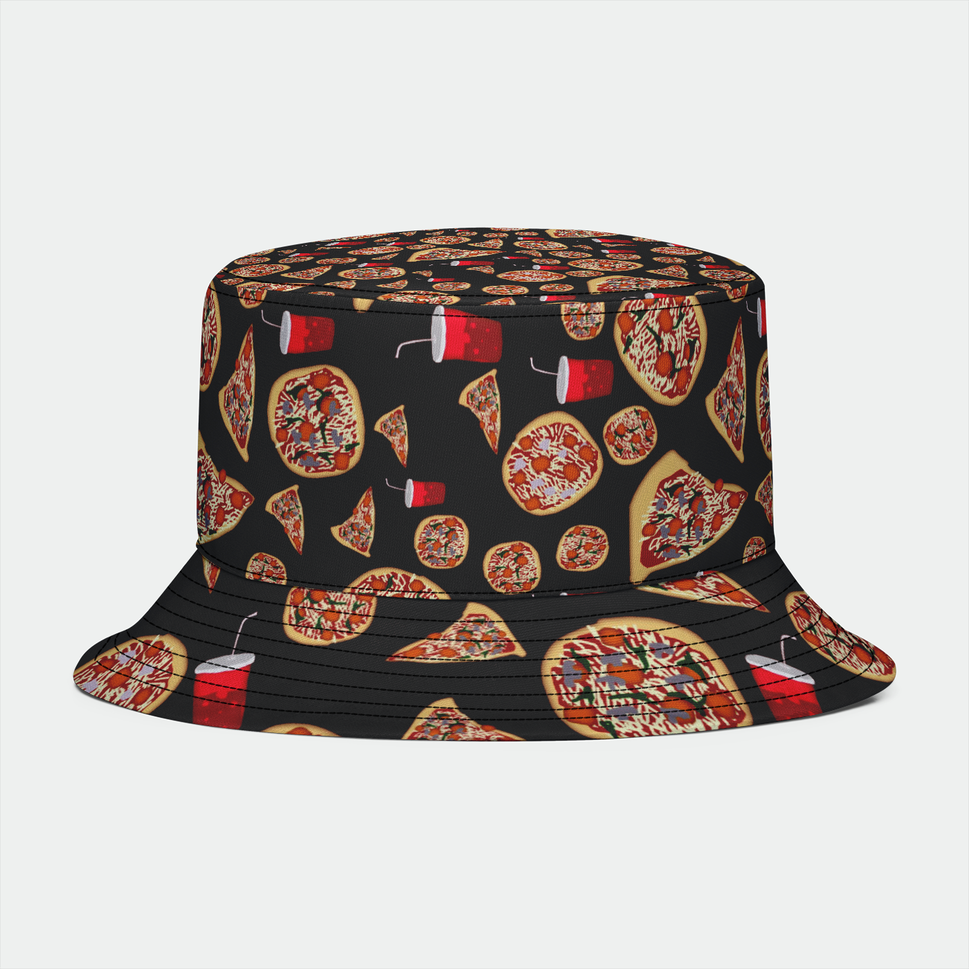 Pizza Pattern Bucket Hat