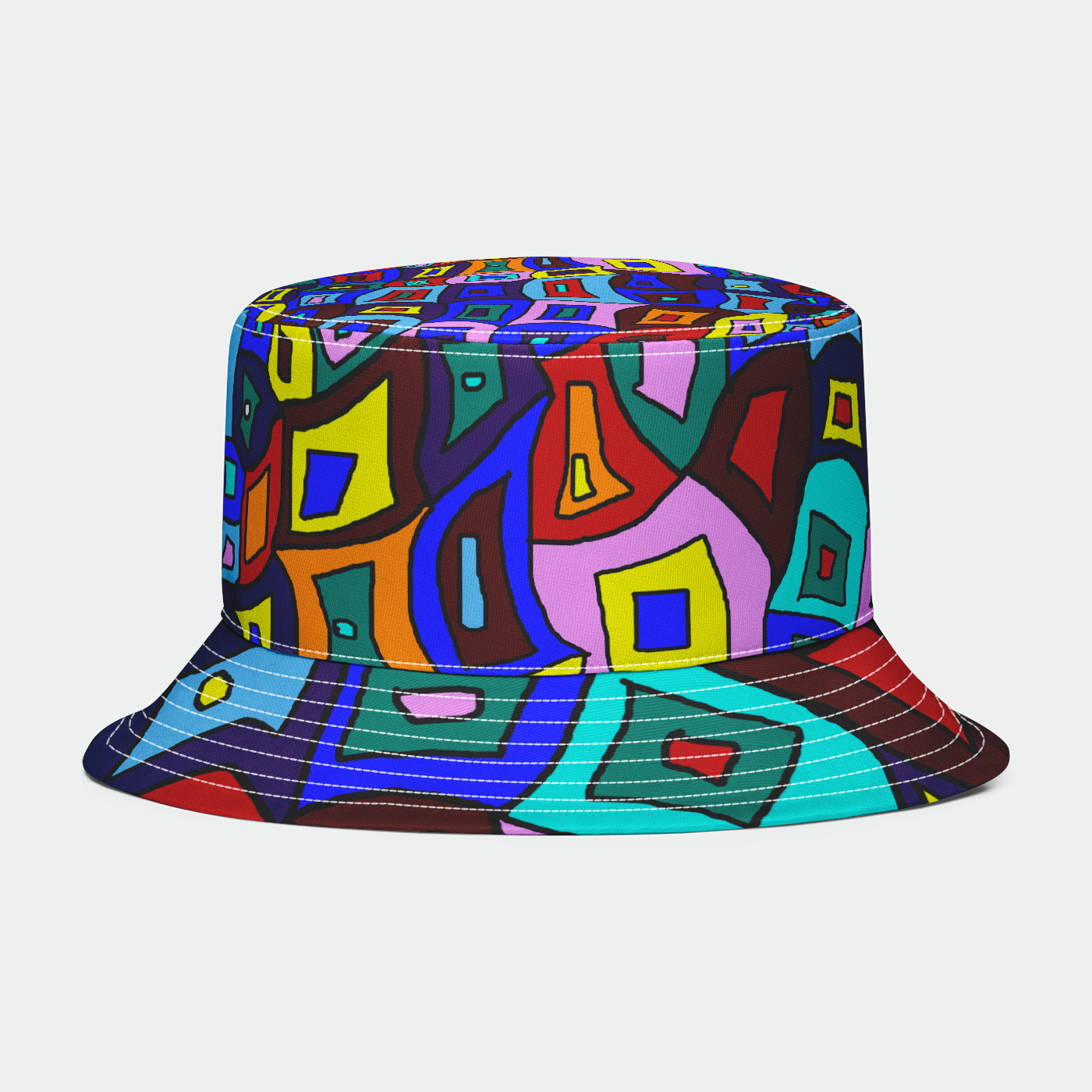 Wavy Square Bucket Hat