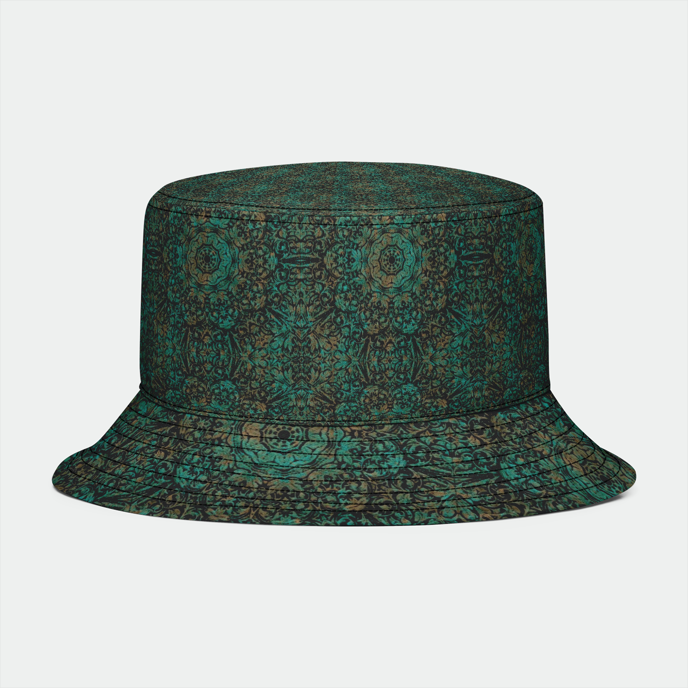 Copper Patina Pattern Bucket Hat