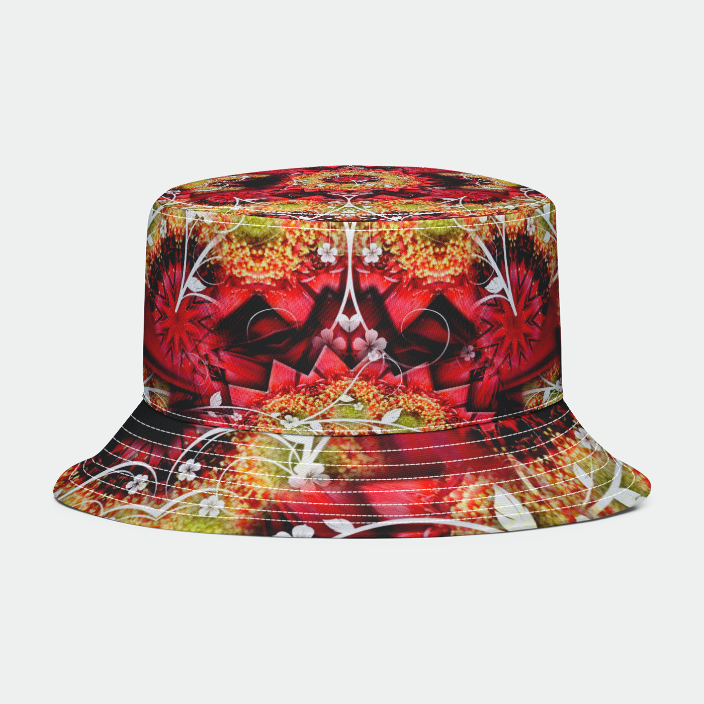 Victorian Vines and Flowers Bucket Hat