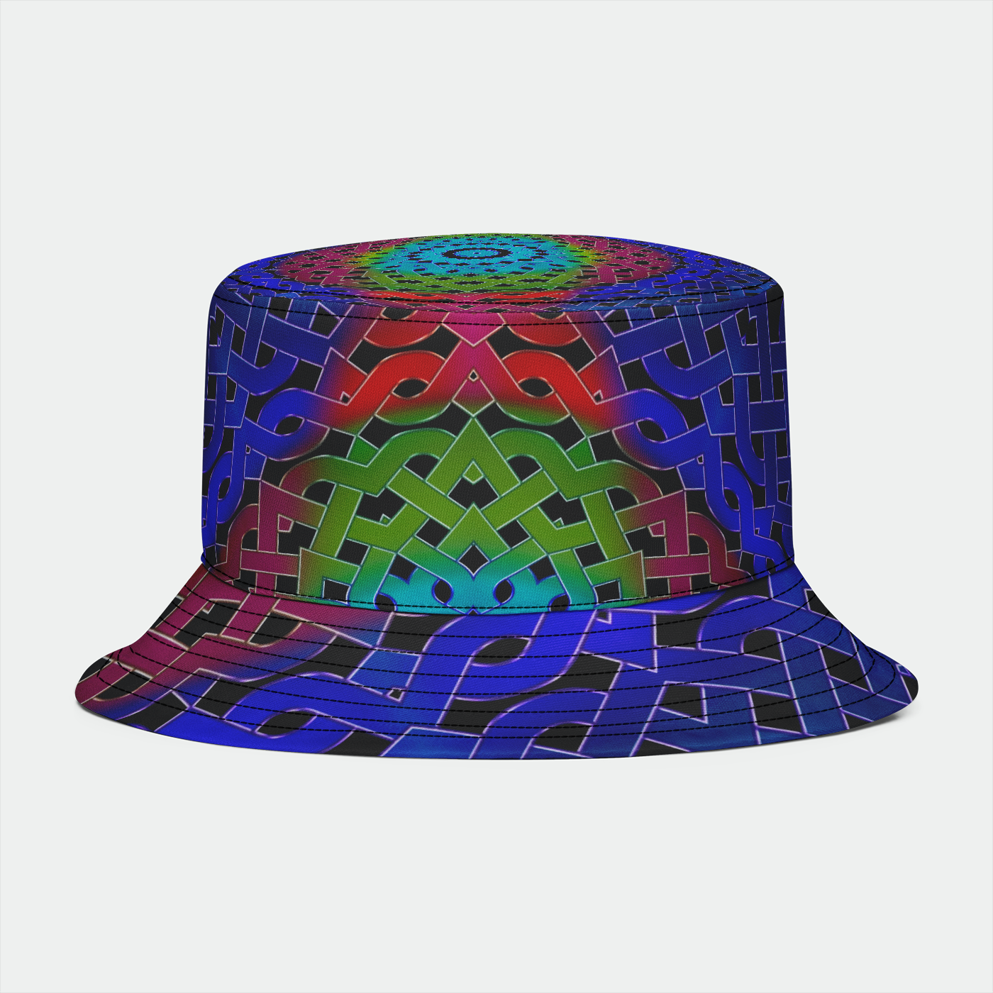 Rainbow Celtic Knot Bucket Hat