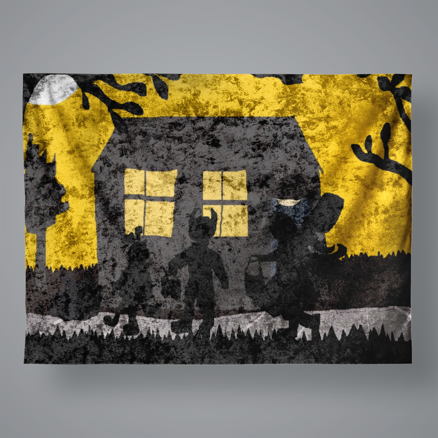 Trick Or Treat Large Velvet Wall Tapestry