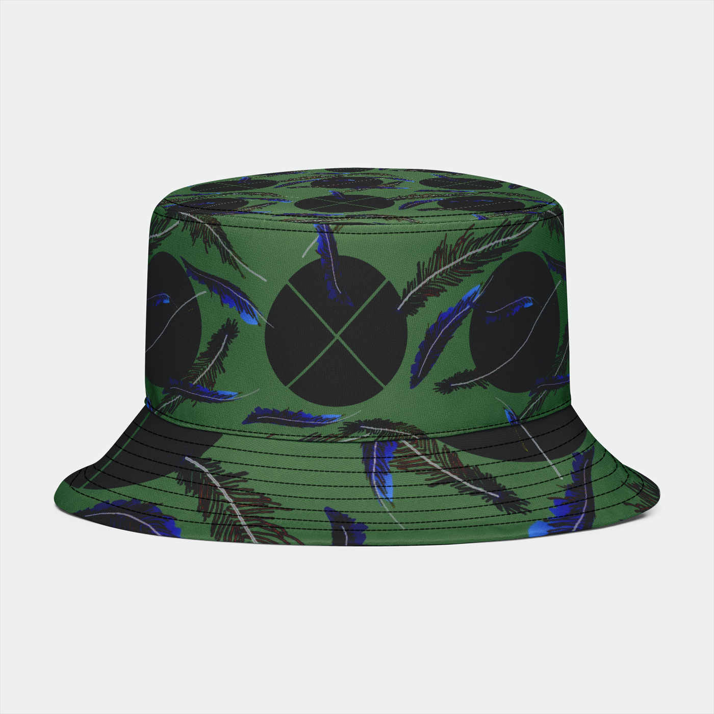 Feathers Pattern Bucket Hat