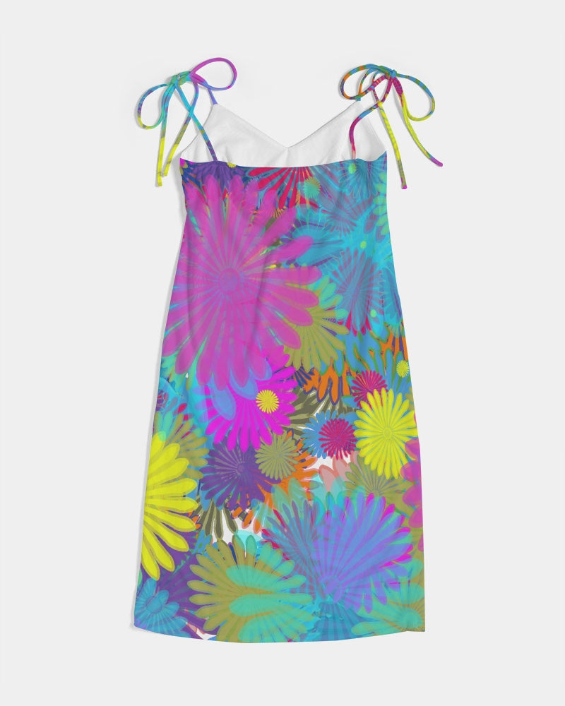 Daisy Festival Women's Tie Strap Split Dress