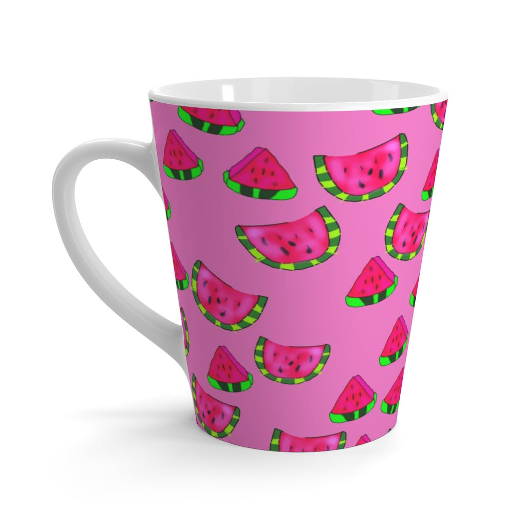 Watermelon Pattern Latte mug