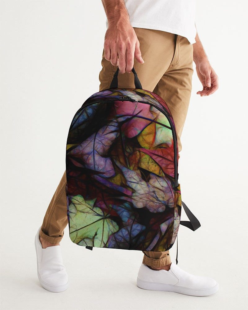 Fall Leaves Abstract Large Backpack