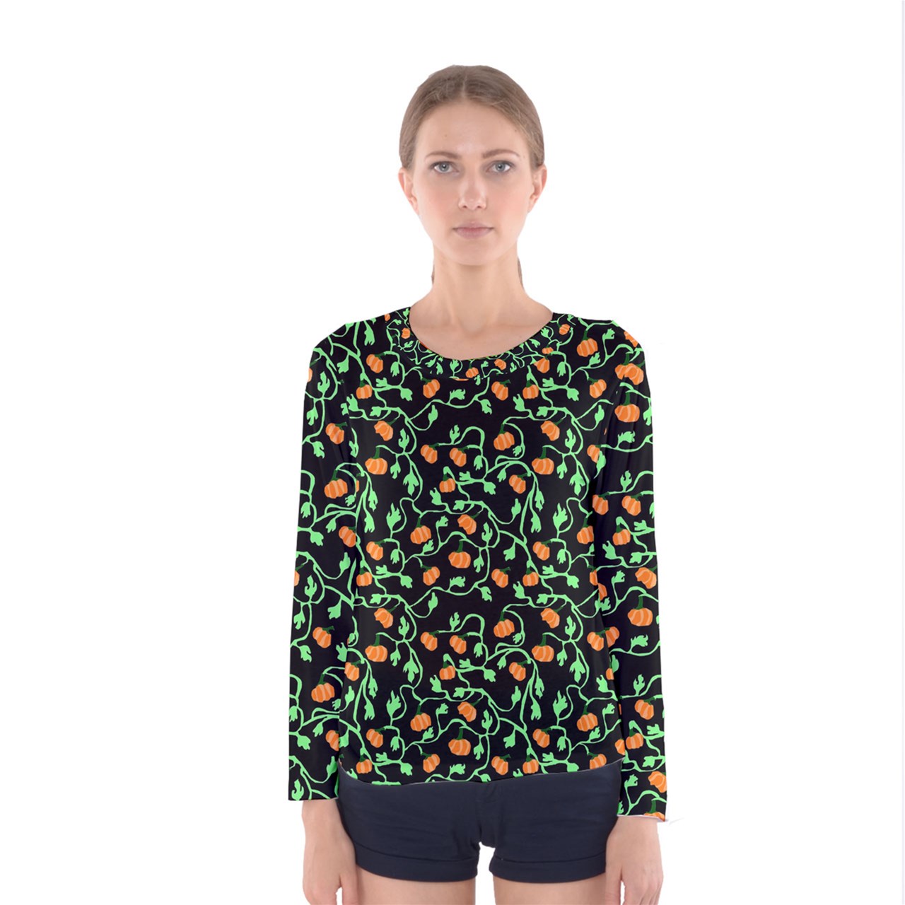 Pumpkin Vines Women's Long Sleeve Tee