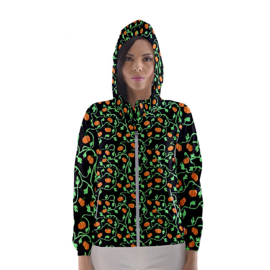 Pumpkin Vines Women's Hooded Windbreaker