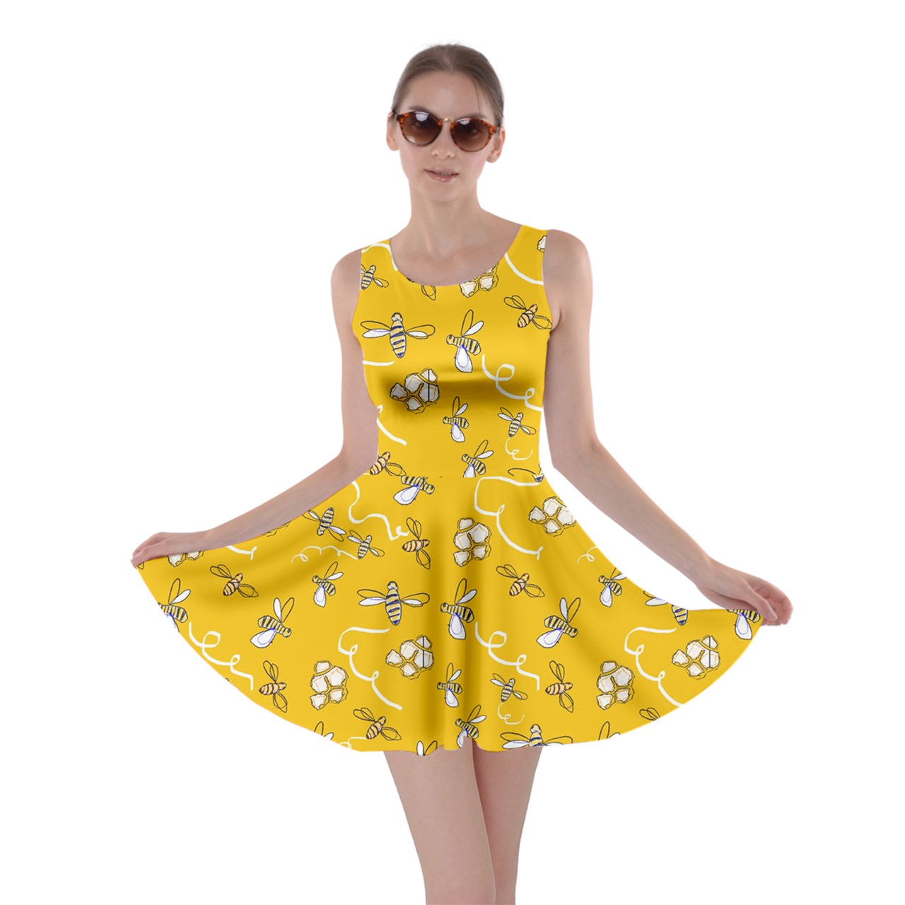 Honeybees Skater Dress