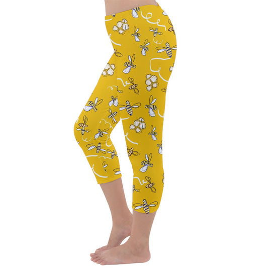 Honeybees Capri Winter Leggings
