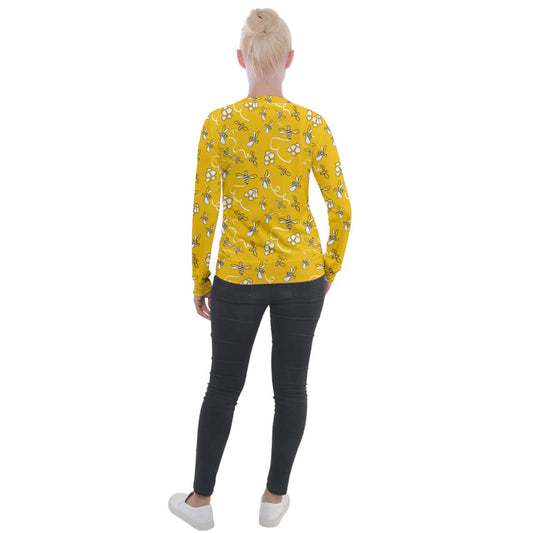 Honeybees Velvet Zip Up Jacket