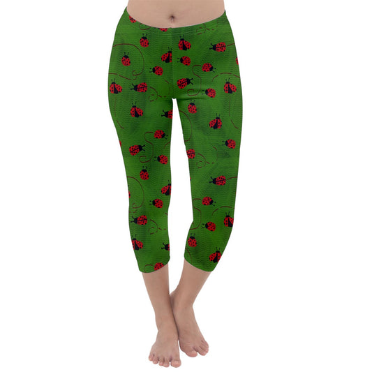 Ladybugs  Capri Winter Leggings