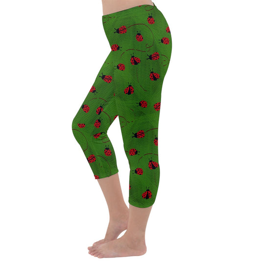 Ladybugs  Capri Winter Leggings