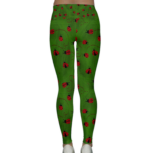 Ladybugs  Lightweight Velour Classic Yoga Leggings