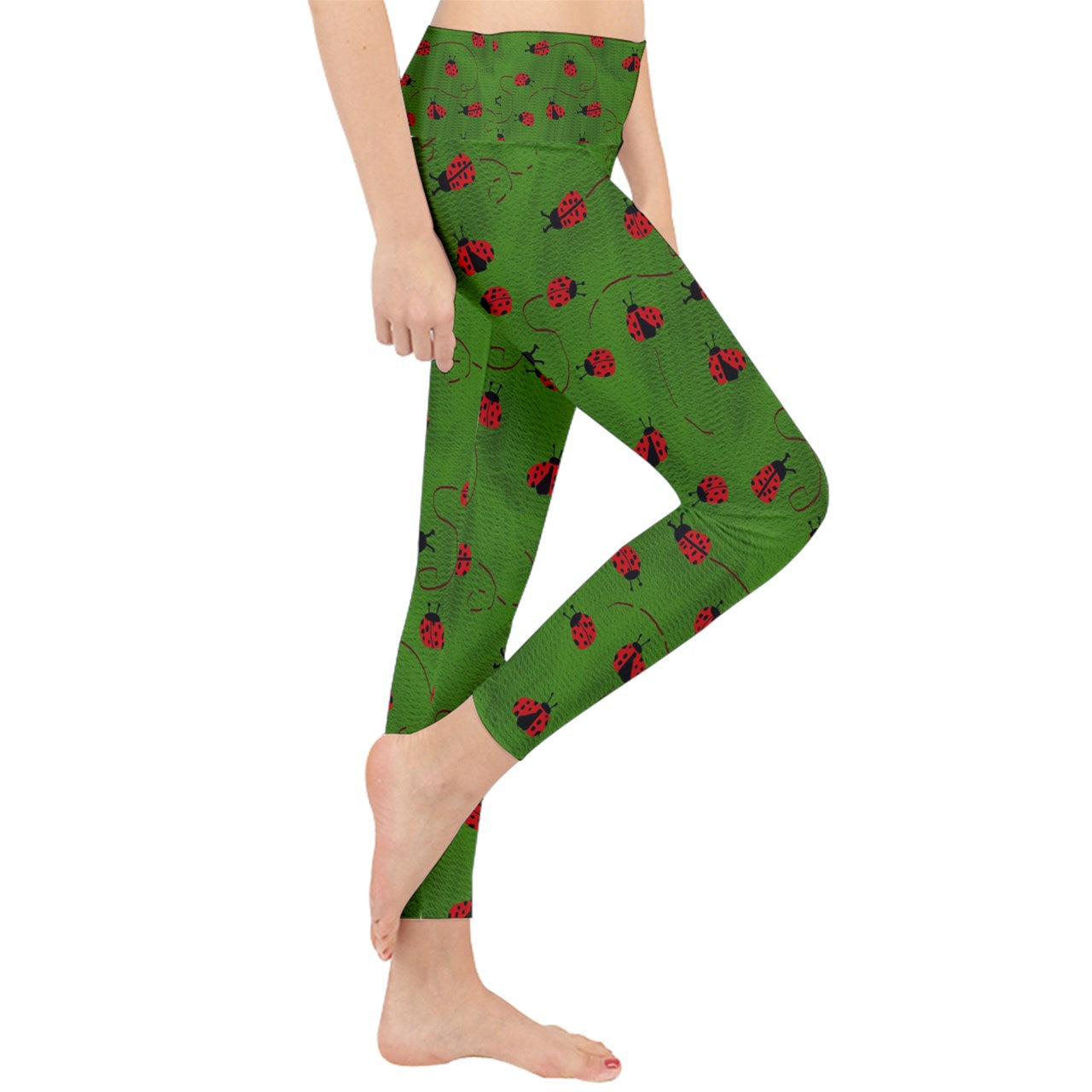 Ladybugs Lightweight Velour Classic Yoga Leggings