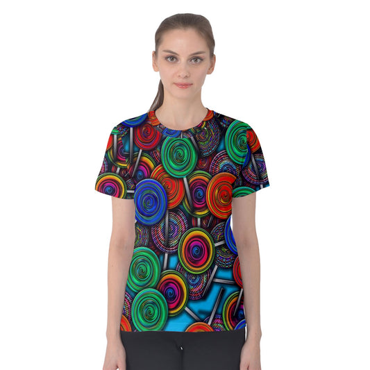 Colorful lolipops Women's Cotton Tee