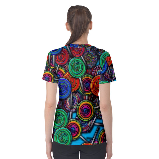 Colorful lolipops Women's Cotton Tee