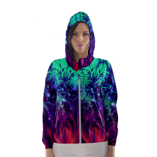 Crash and Yearning Women's Hooded Windbreaker
