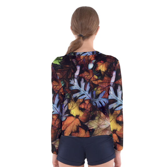 Mid October Leaves Women's Long Sleeve Tee