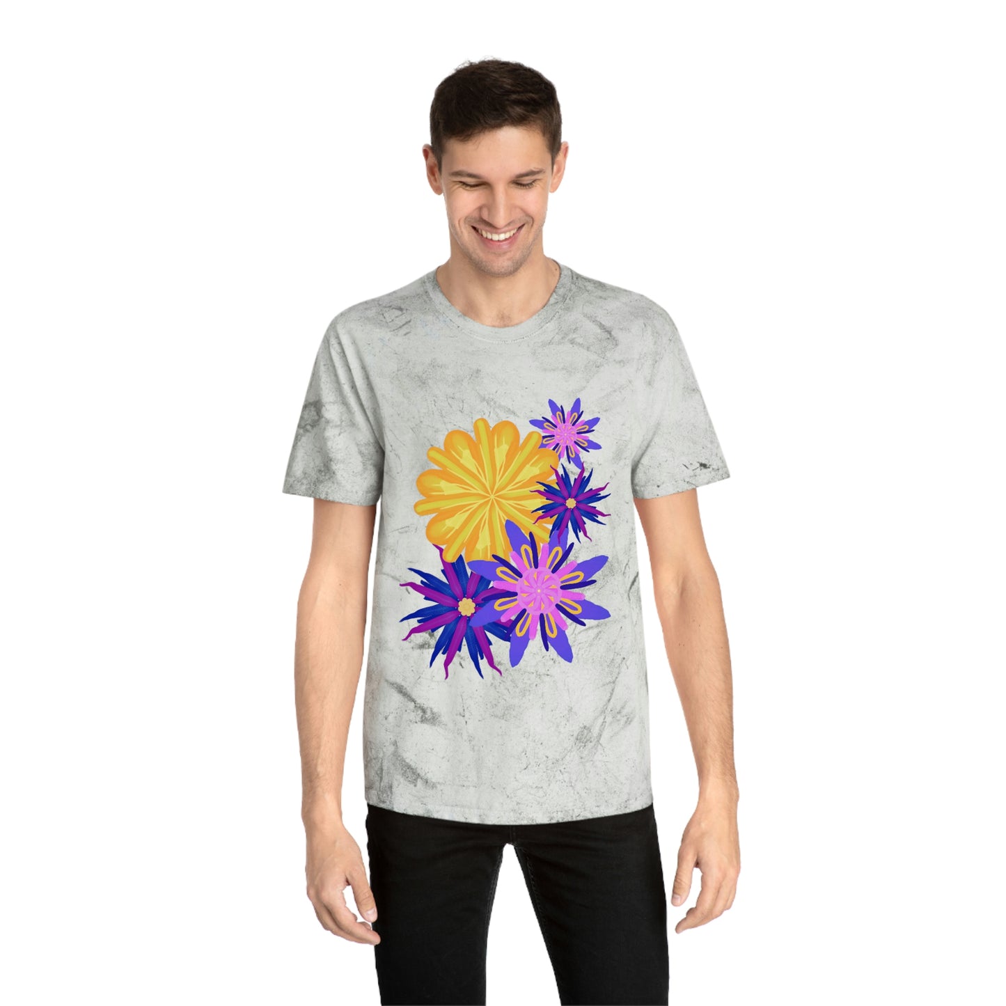 Fanciful Flowers 2 Unisex Color Blast T-Shirt